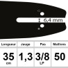 Guide OZAKI 35  cm 3/8LP 1,3mm