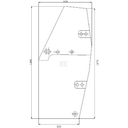 Vitre de porte UNIVERSEL 134721011N