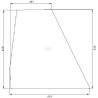 Vitre de porte inférieur UNIVERSEL 134171104N