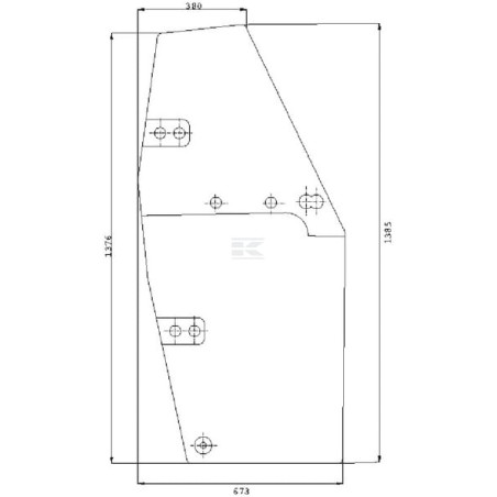 Vitre de porte UNIVERSEL 134221003N
