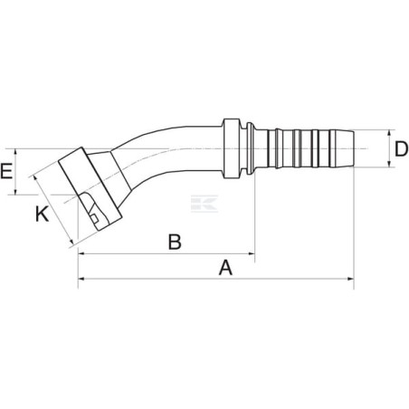 Raccord à sertir GATES 16GS20FLC30023