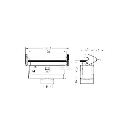 Capot d'accélérateur HARTING 19300241752