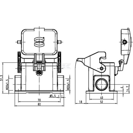 Embase HARTING 19300061295
