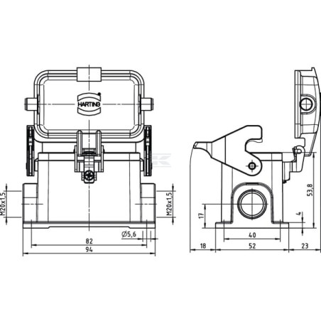 Embase HARTING 19300102295