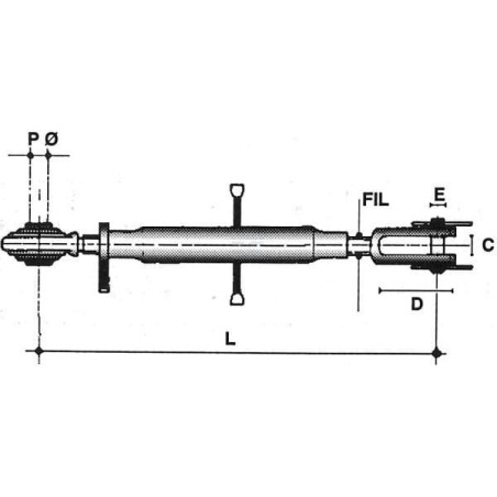 Barre de traction UNIVERSEL 1861676M91N