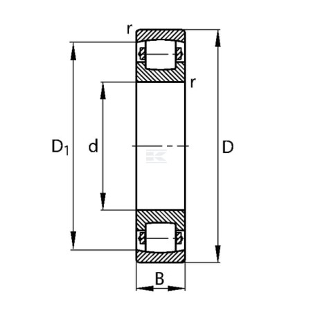 Roulement à rouleaux côniques SKF 20214TN9
