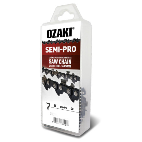Chaine OZAKI ZK325SC58-E72  coupe de 45 cm, 72 maillons, pas 0.325", jauge 1,5 (0,058")