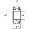 Roulement NSK 204DLS