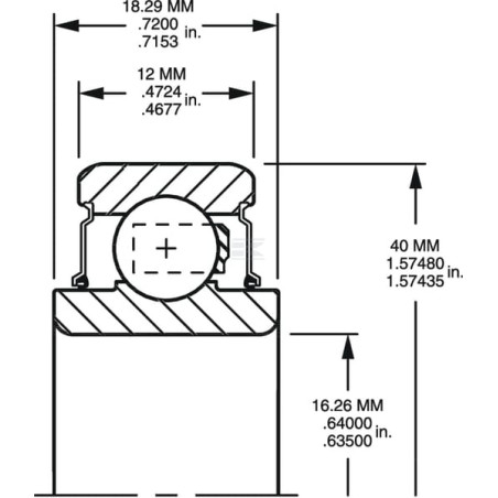 Roulement à billes TIMKEN 205KR3