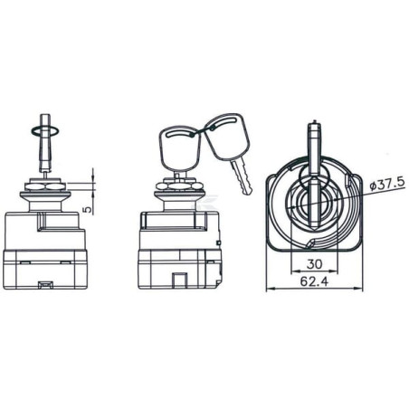 Commutateur d'allumage PNEUTRON 20503102PN