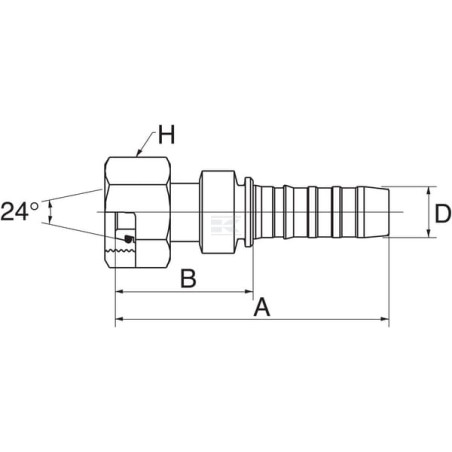 Raccord à sertir GATES 20GS35FDLORX