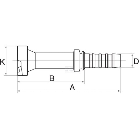 Raccord à sertir GATES 20GS24FLC