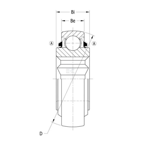 Roulement à billes PEER BEARING 207KRRB12