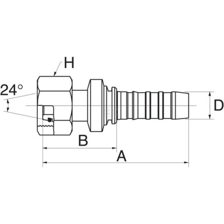 Raccord à sertir GATES 20GS38FDHORX