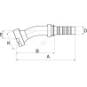 Raccord à sertir GATES 20GS24FLC22017