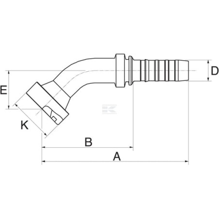 Raccord à sertir GATES 20GS24FLC45037