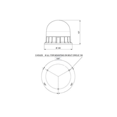 Gyrophare LED SACEX 2143L35E08