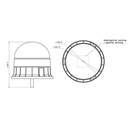 Gyrophare LED SACEX 2143L14E08