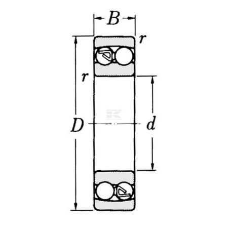 Roulement à billes SKF 2213ETN9C3