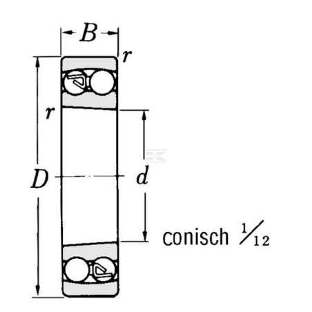 Roulement à billes SKF 2308EKTN9