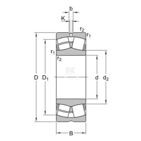 Roulement à rouleaux SKF 23120CCW33