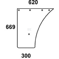 Vitre de porte UNBRANDED 297810030041N