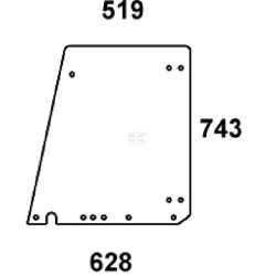 Vitre de porte UNIVERSEL 297810030500N