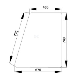 Vitre de porte UNIVERSEL 281500351050N
