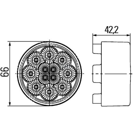 Clignotant HELLA 2BA009001431