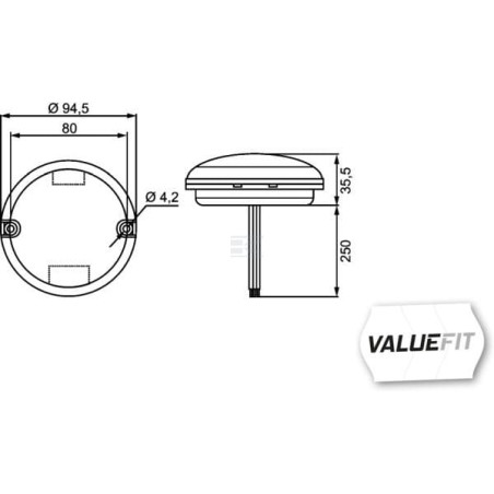 Feu de recul HELLA 2ZR357028041