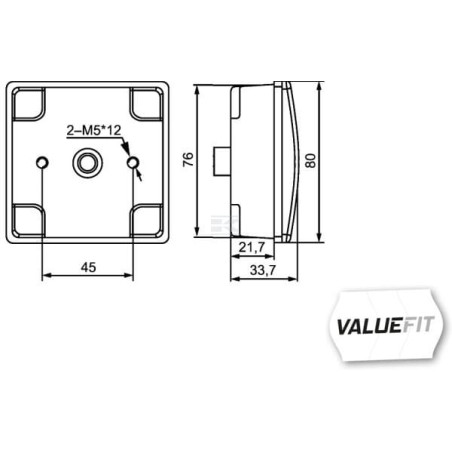 Feu anti-brouillard HELLA VALUEFIT 2NE357029141