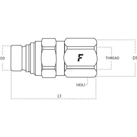 Coupleur FASTER 2FFN3812GASF2V