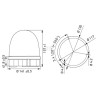 Gyrophare LED HELLA 2XD013878001