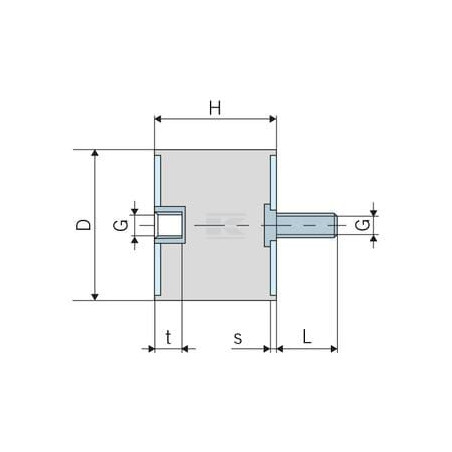 Silent bloc UNIVERSEL 3020B70