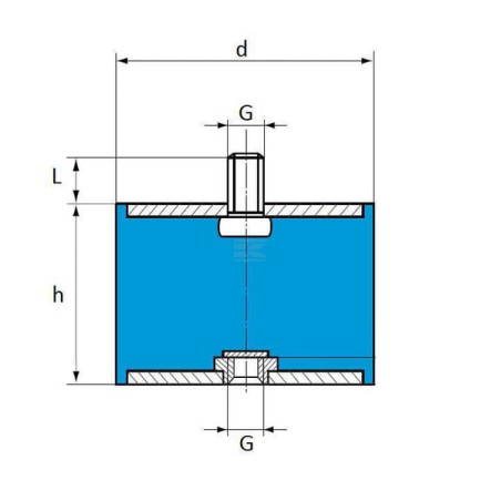Silent bloc UNIVERSEL 3030B55