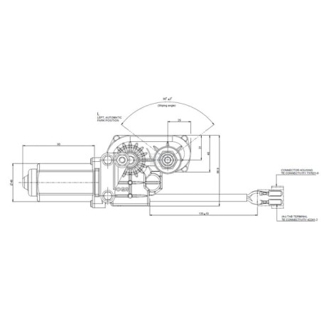 Moteur d'essuie-glace DOGA 31644652BI0T