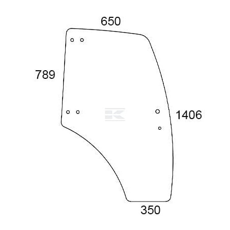 Vitre de porte UNIVERSEL 3203102N