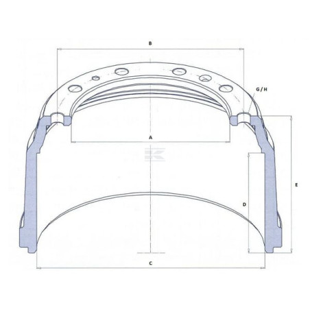 Tambour de frein FAD 331F046