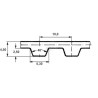 Courroie OPTIBELT 32T10
