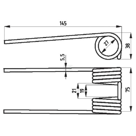 Dent à ressort KRONE 34309381580