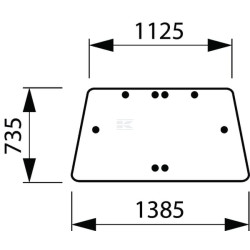 Vitre LANDINI 3555024M1