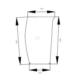 Pare-brise AGCO 3582162M2