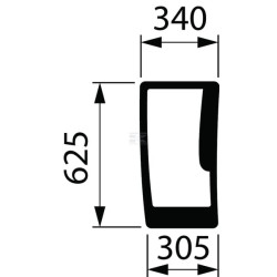 Vitre LANDINI 3674694M3