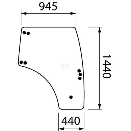 Vitre LANDINI 3680172M1