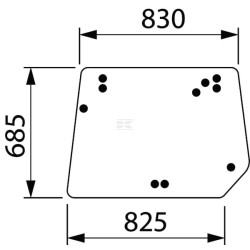 Vitre LANDINI 3679459M1