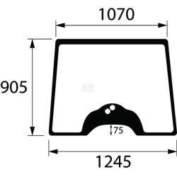 Vitre avant UNIVERSEL 3821747M1N