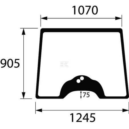Vitre avant UNIVERSEL 3821747M1N