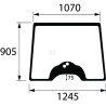 Vitre avant UNIVERSEL 3821747M1N