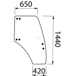 Vitre de porte LANDINI 3665920M1
