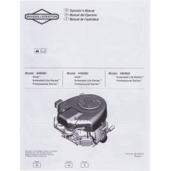 Manuel utilisateur BRIGGS & STRATTON 381258TRI